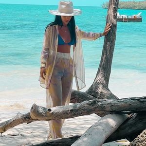 Lilac tie dye Chiffon set